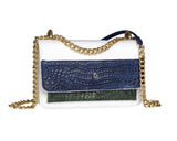 Bolso de piel con Cocodrilo