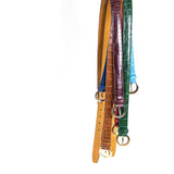 Cinturón C14 Crocodylus Moreletii Azul Mar / Hebilla Níquel - Carbono 14