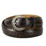 Cinturón C14 Crocodylus Moreletii Marrón / Hebilla Níquel - Carbono 14