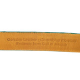 Cinturón C14 Crocodylus Moreletii Marrón / Hebilla Níquel - Carbono 14