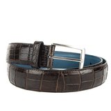 Cinturón Carbono 14 Crocodylus Moreletii Marrón / Hebilla Níquel - Carbono 14