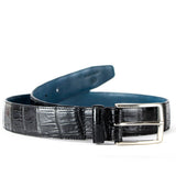 Cinturón Carbono 14 Crocodylus Moreletii Negro / Hebilla Níquel - Carbono 14