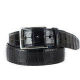 Cinturón Carbono 14 Crocodylus Moreletii Negro / Hebilla Níquel - Carbono 14